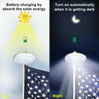 Solar flagpole light: solar charging and automatic night lighting.