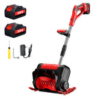 Cordless snow shovel: battery configuration artwork.