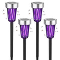Solar bug zapper outdoor: four solar bug zapper stake lights.