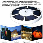 Solar flagpole light: flag light and outdoor placement examples.