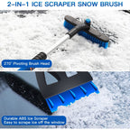 Extendable snow brush ice scraper: brush and scraper used on snow.