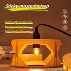 Indoor electric flea trap: lit tan trap with top cover.