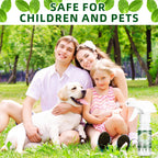 Peppermint rodent repellent spray: family garden promotional artwork.