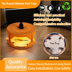 Indoor electric flea trap: tan light trap feature overview.
