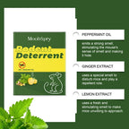 Peppermint rodent repellent balls: packaging and listed botanical ingredients.