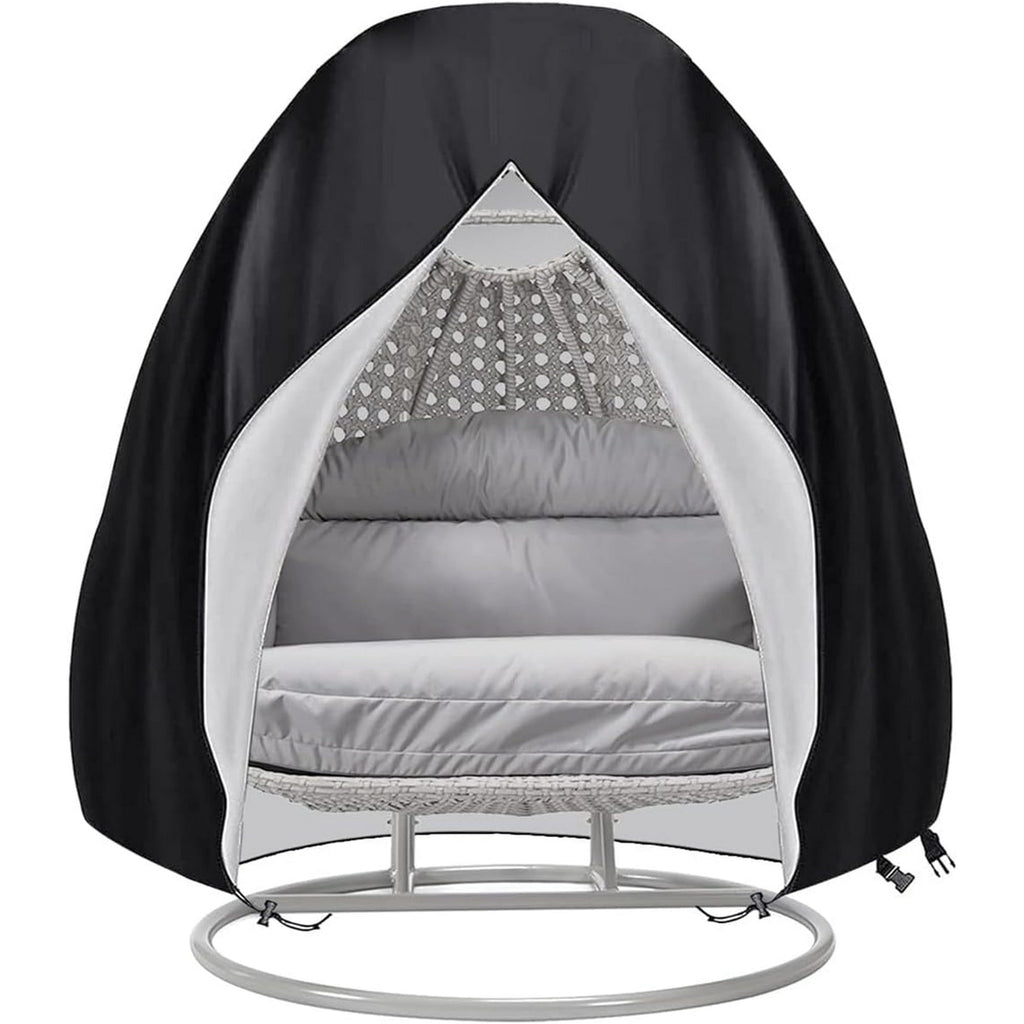 Double egg chair cover: cover fitted to double chair.