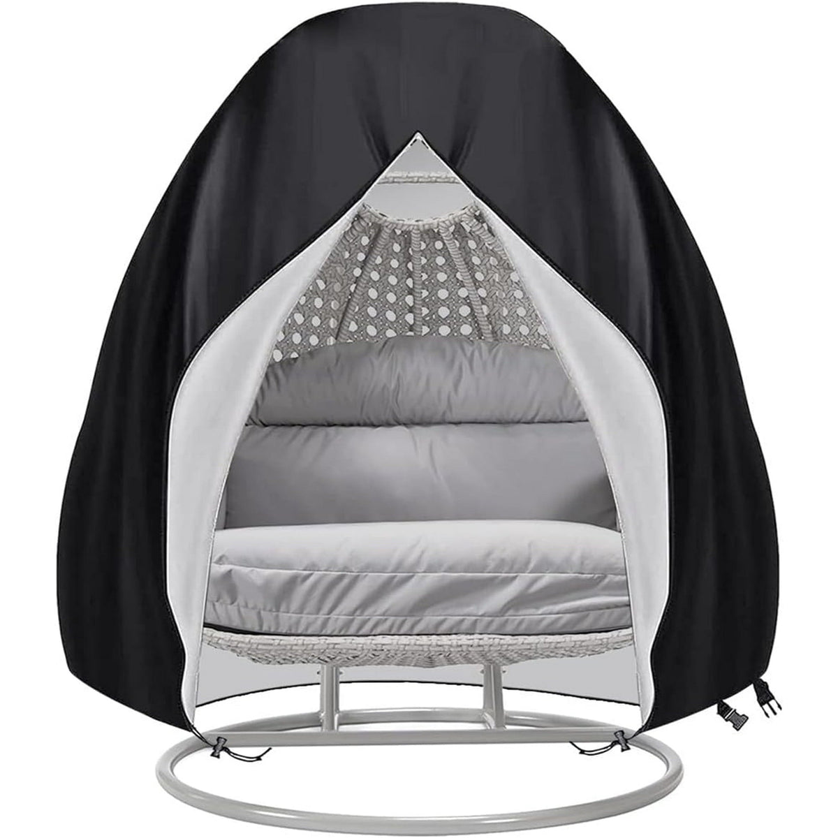 Double egg chair cover: cover fitted to double chair.