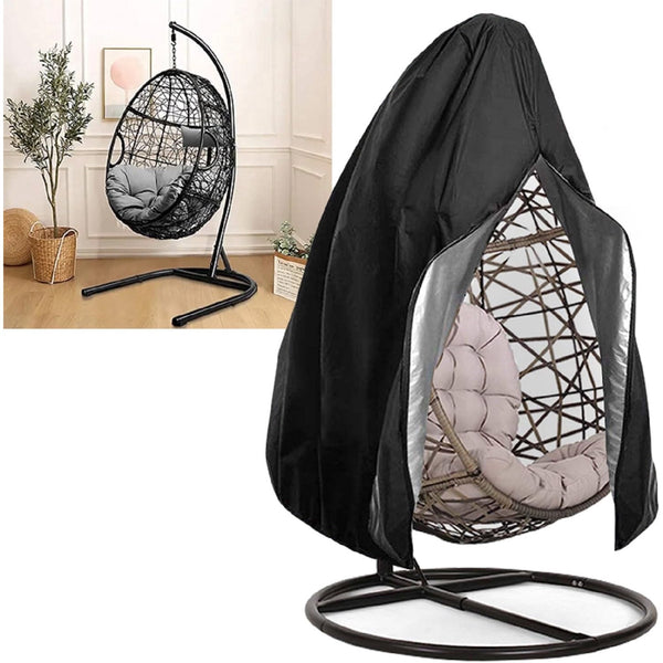 Zippered Egg Chair Cover, 75 x 45 Inches
