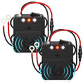 Under hood rodent repeller 2 pack: two under-hood rodent repellers with battery leads.