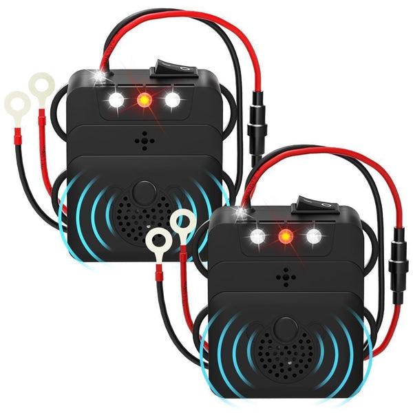 Under-Hood Rodent Repellers with LEDs, 2-Pack