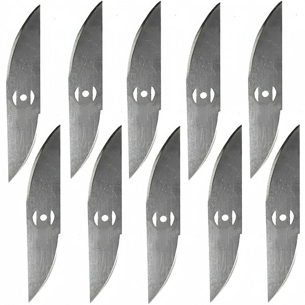 Curved Metal Trimmer Blades, 10-Pack