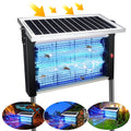 Solar bug zapper with stand: rectangular solar bug zapper with bracket.