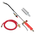 Propane weed burner torch: propane torch hose and spare nozzle.