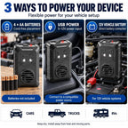 Under hood rodent repeller: AA USB and vehicle battery power options.