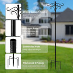 108 inch shepherds hook: pole base and finish close-ups.