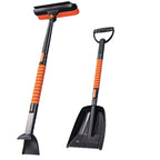 Snow brush and shovel set: assembled brush and shovel.
