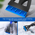 Extendable snow brush ice scraper: scraper edge close-ups.