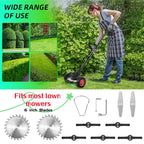 Trimmer replacement blade kit: trimmer use and blade assortment.