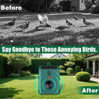 Solar bird repeller: garden bird-deterrence comparison.